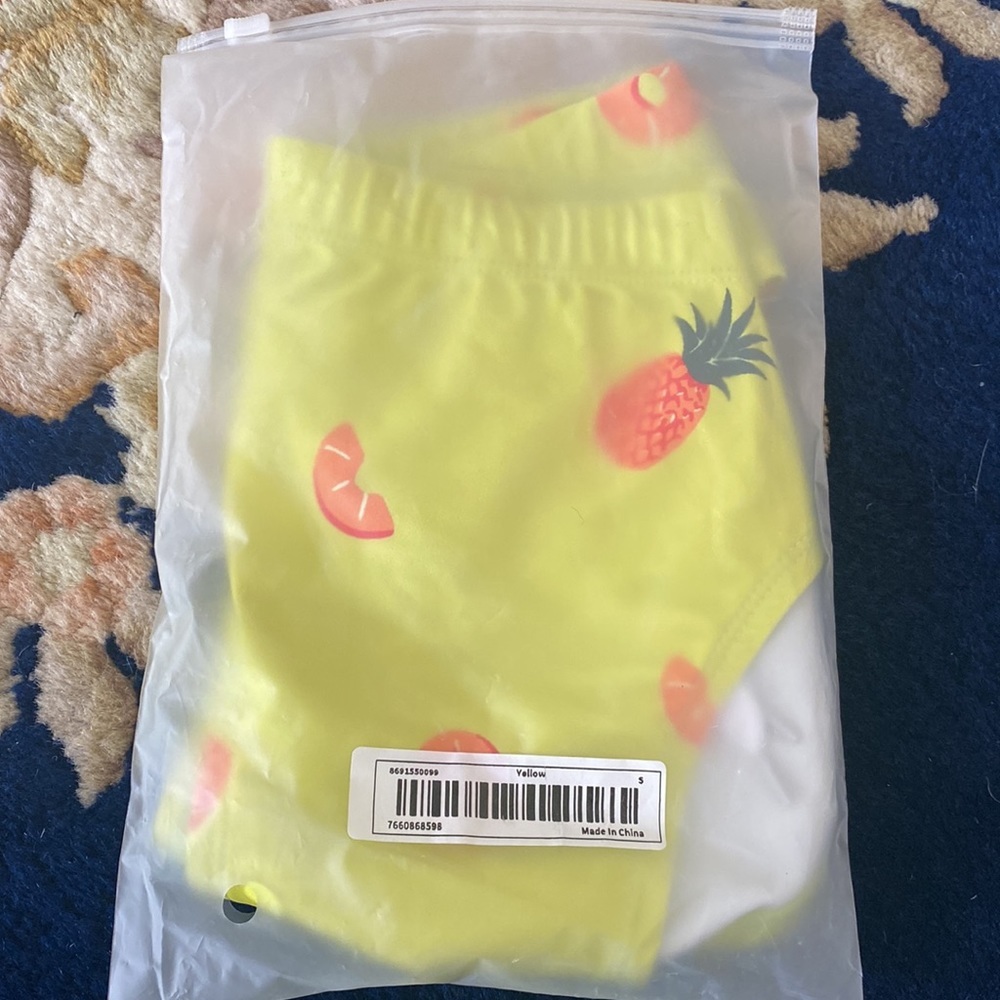 NWOT - Men’s Casual Swim Briefs with Drawstring (Pineapple Print / Multiple)